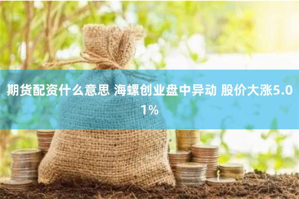 期货配资什么意思 海螺创业盘中异动 股价大涨5.01%